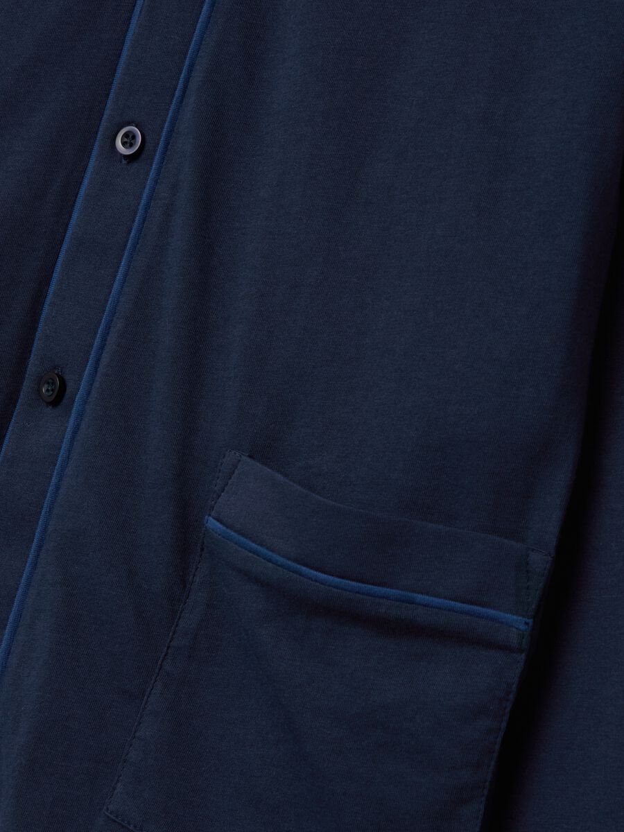 Cotton pyjamas with contrasting piping_5