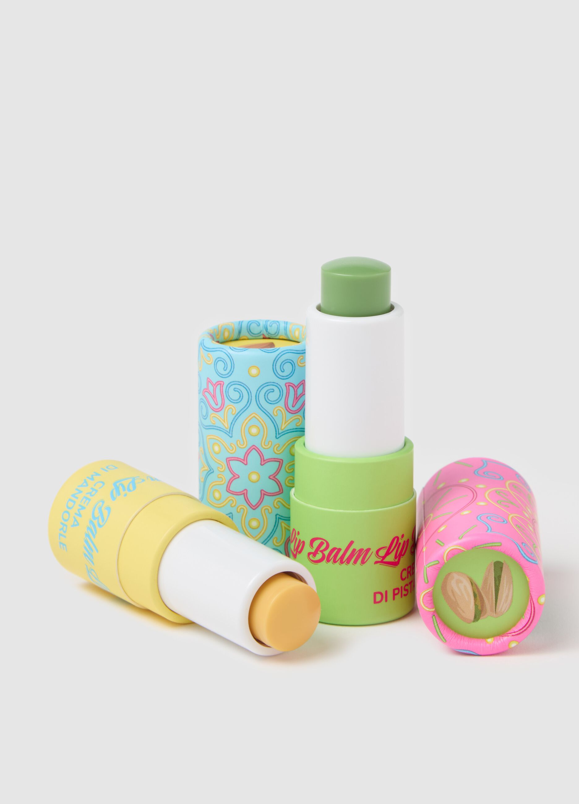 Lip balm kit: pistachio cream and almond cream