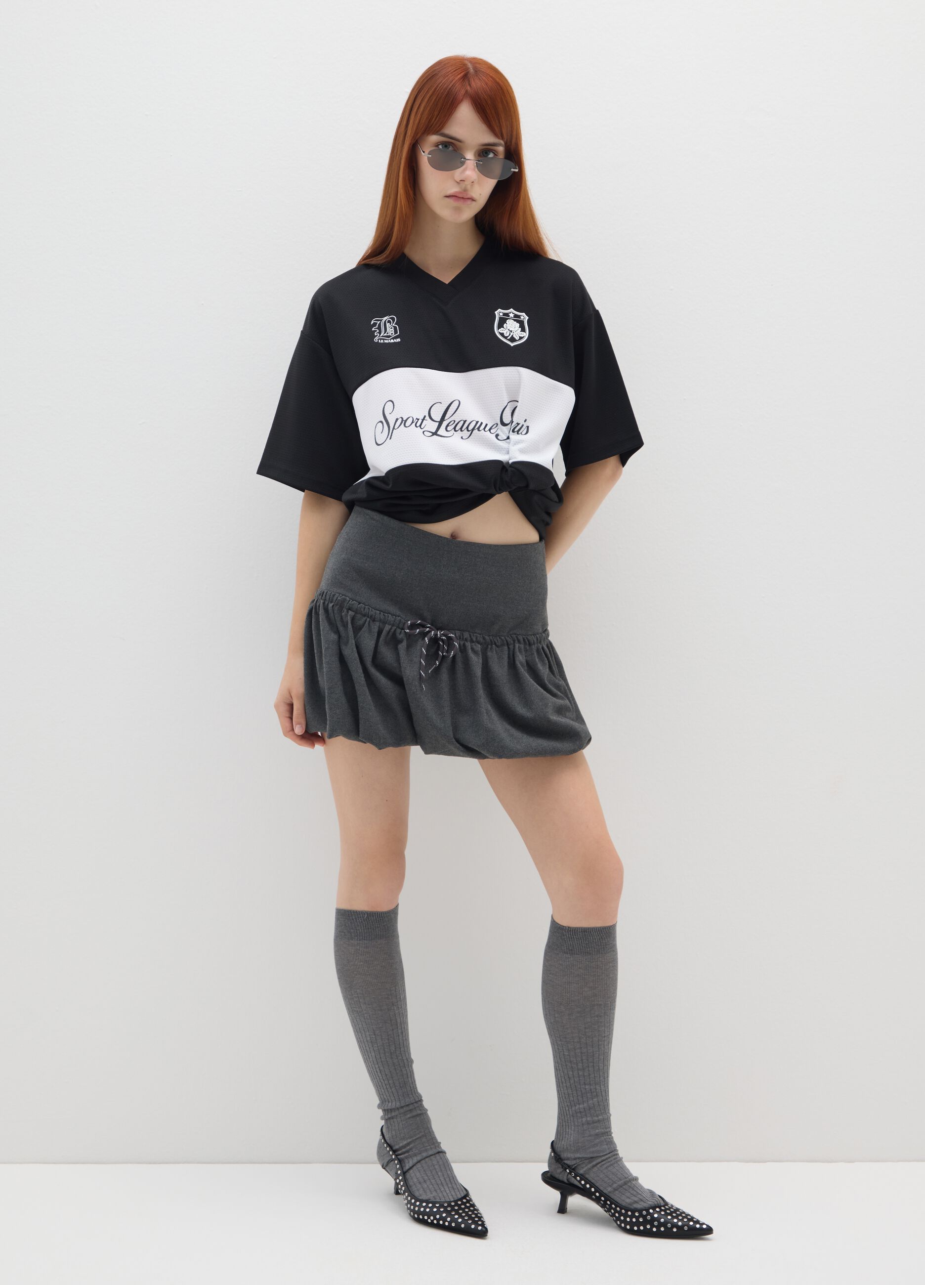 Grey Regular Fit Skirt