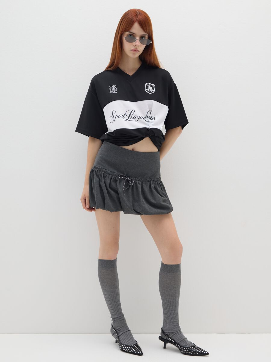 Gonna grigia regular fit_0