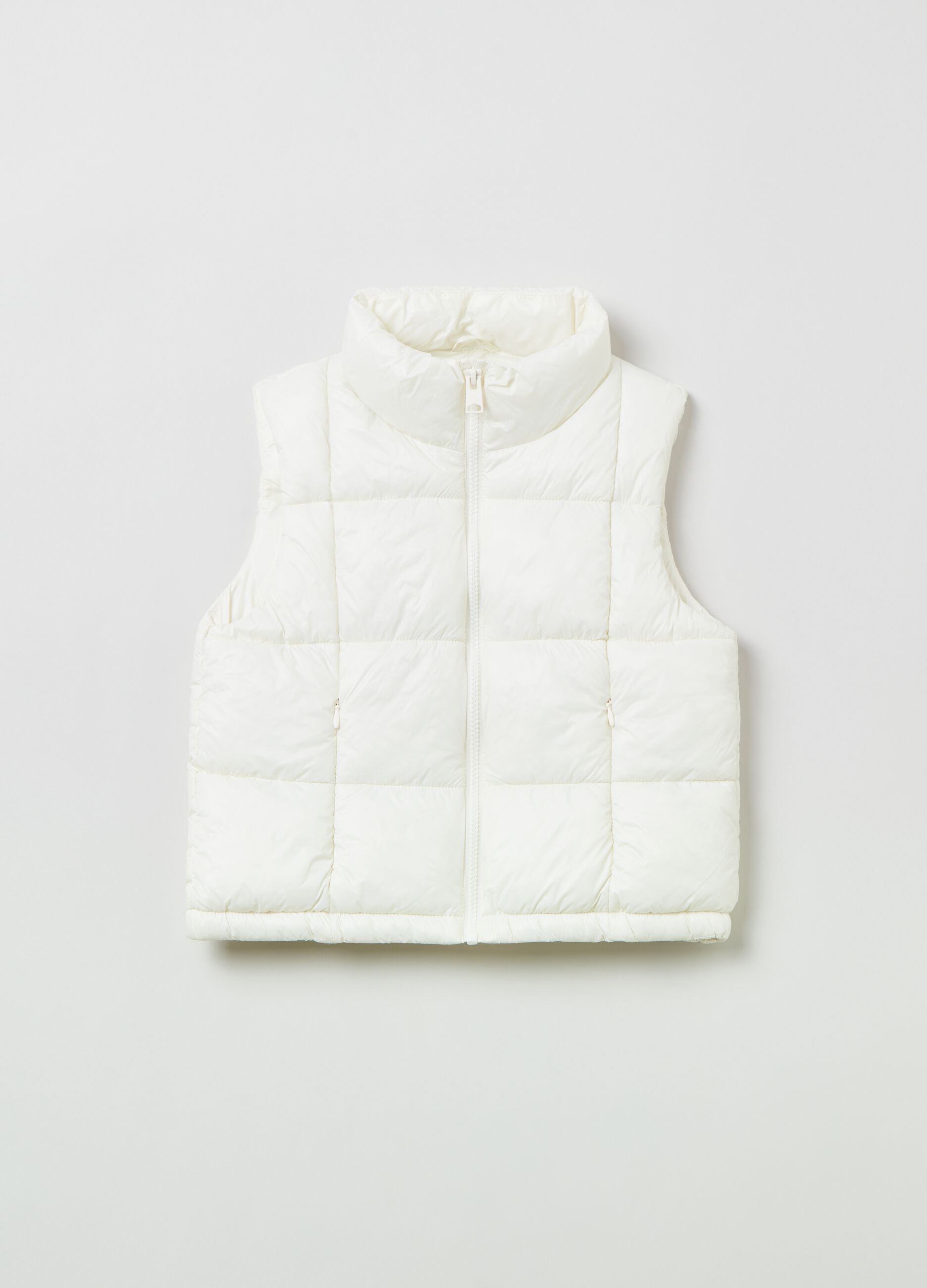 Gilet trapuntato full-zip_0