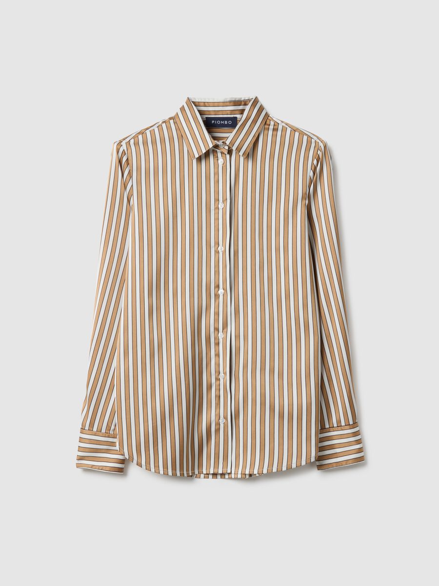 Multicolour striped long sleeve shirt regular fit_4