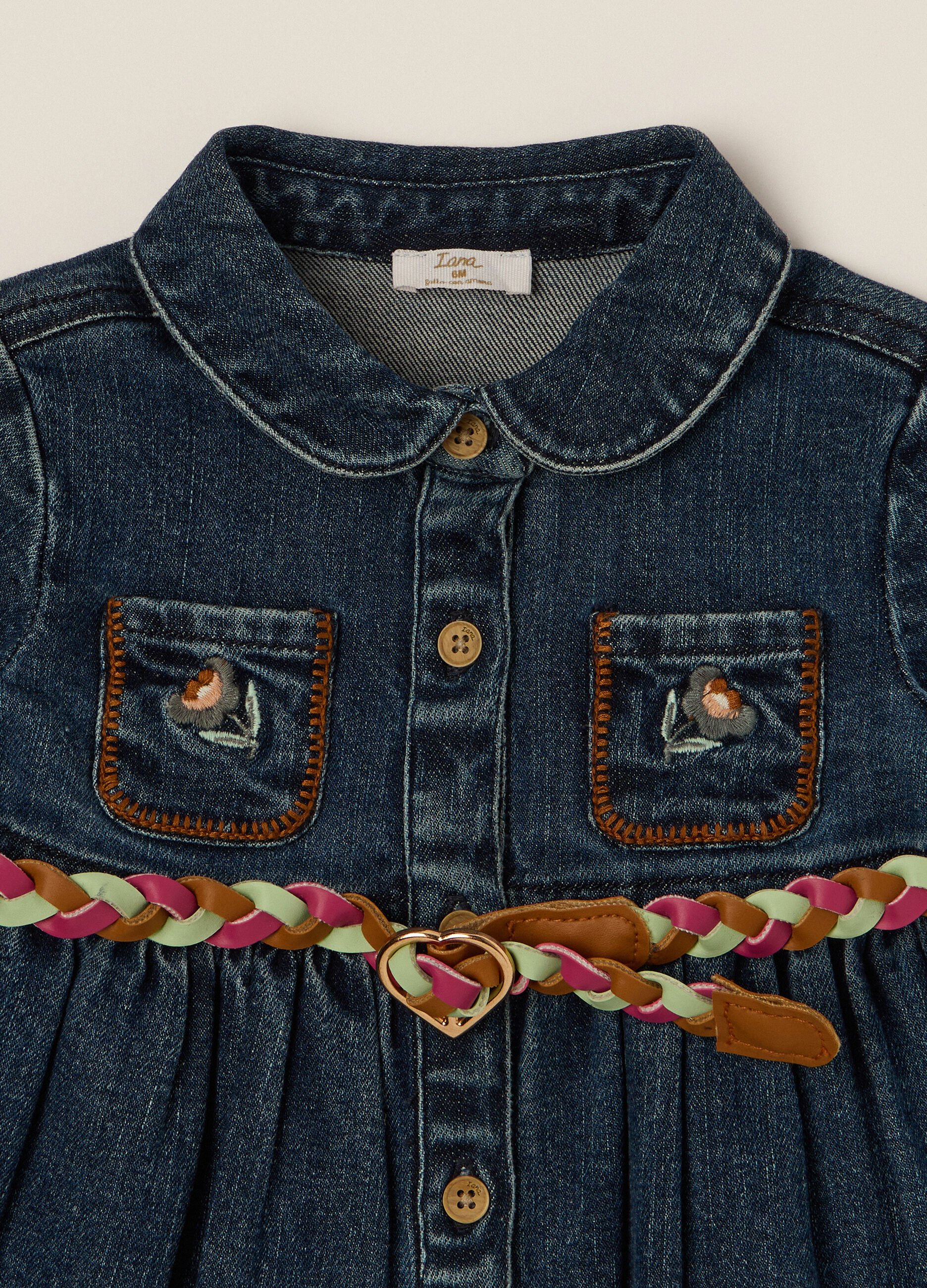 Stretch Denim Dress for Girls