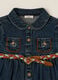 Stretch Denim Dress for Girls_2
