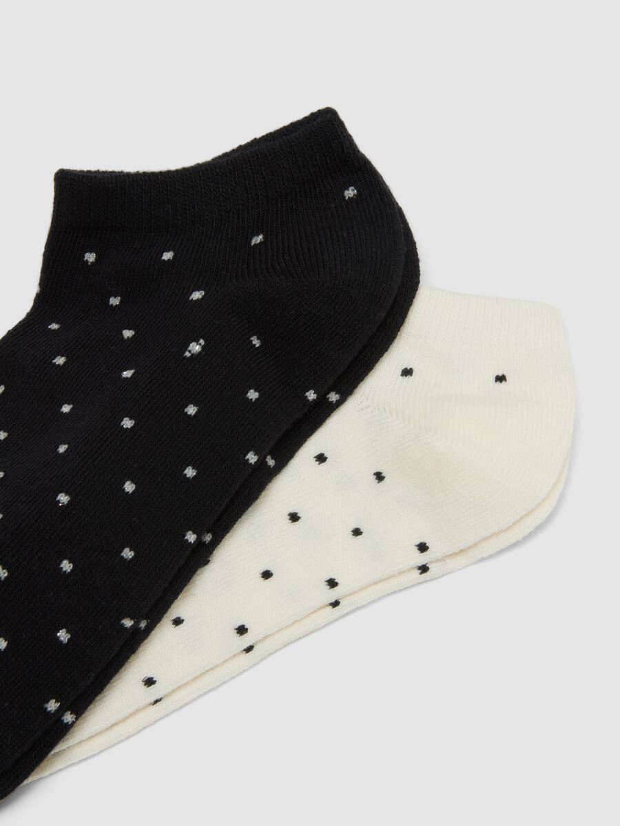3-pack of multicolour short socks in organic cotton blend with pattern_2