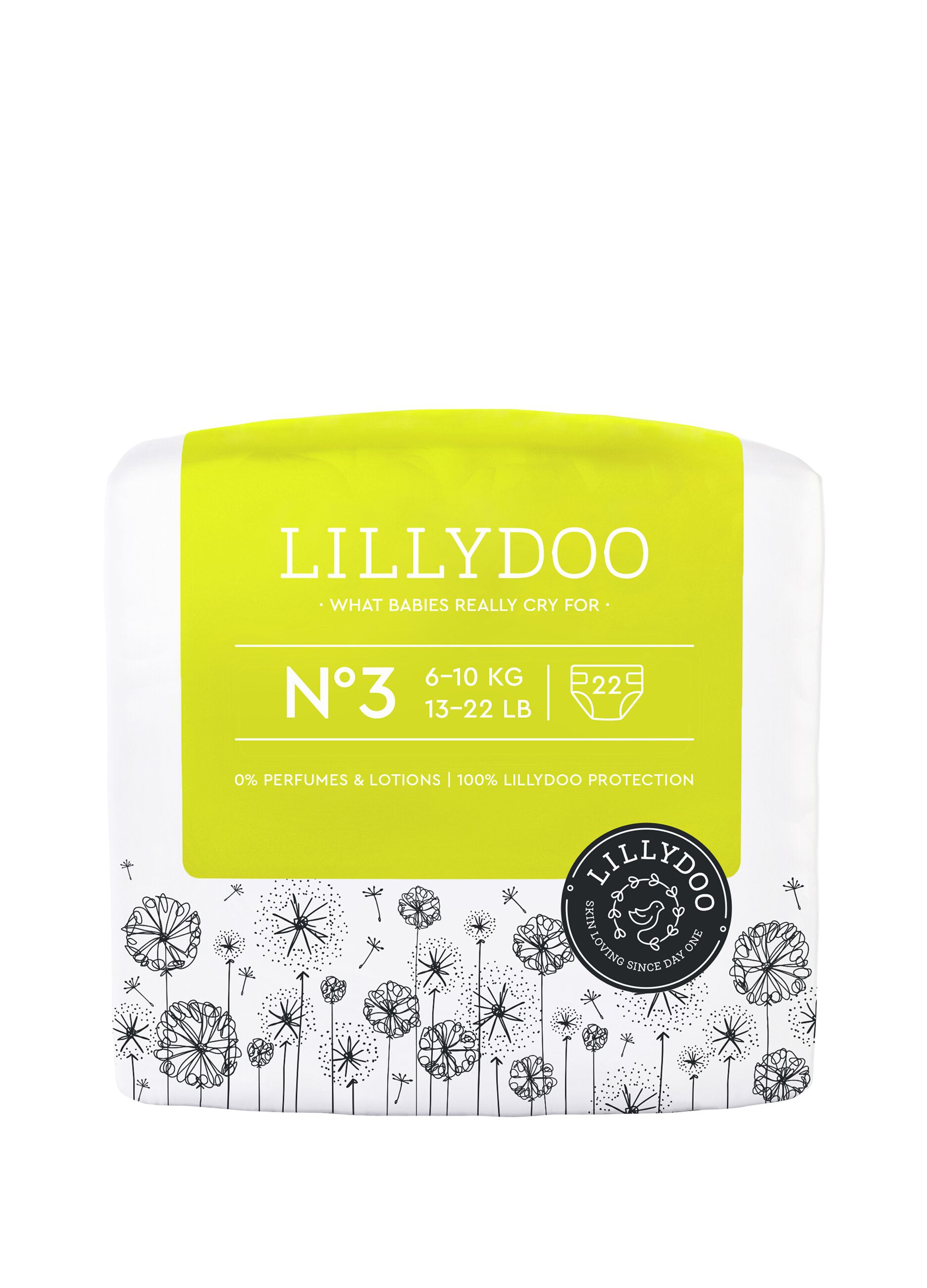 Lillydoo nappies for sensitive skin N°3 (6-10 Kg)