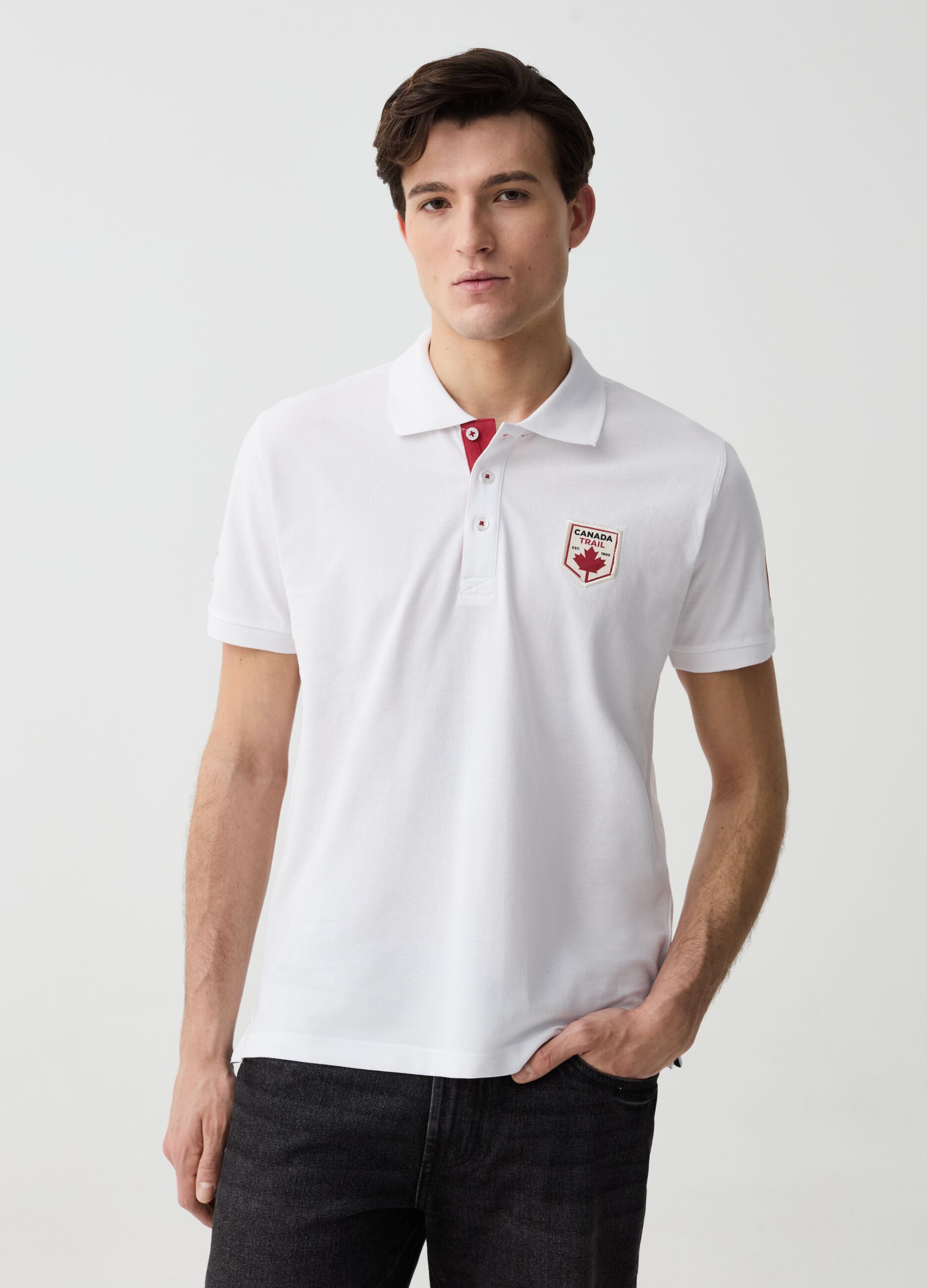 Canada Trail polo shirt with patch