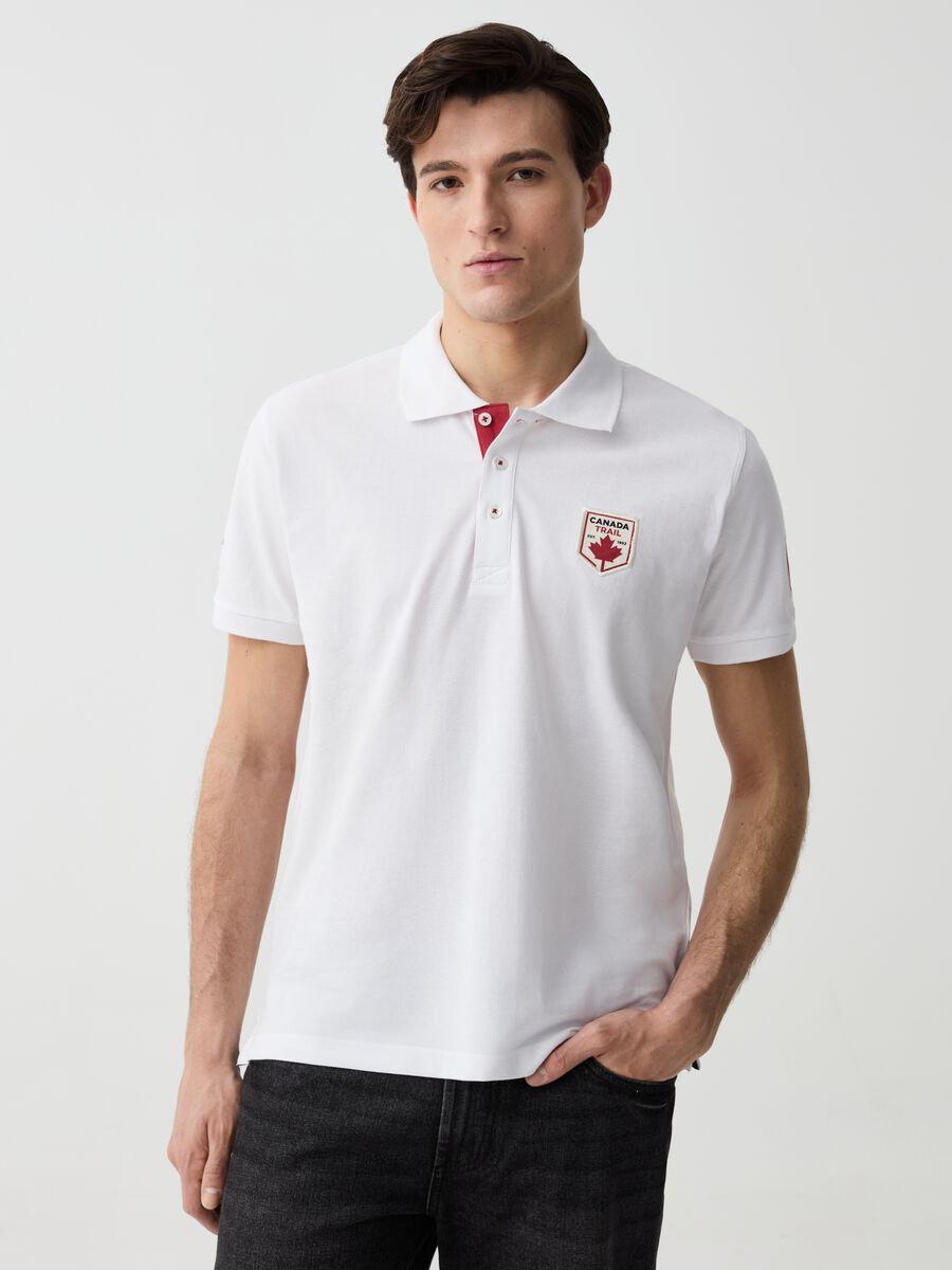 Canada Trail polo shirt with patch_0