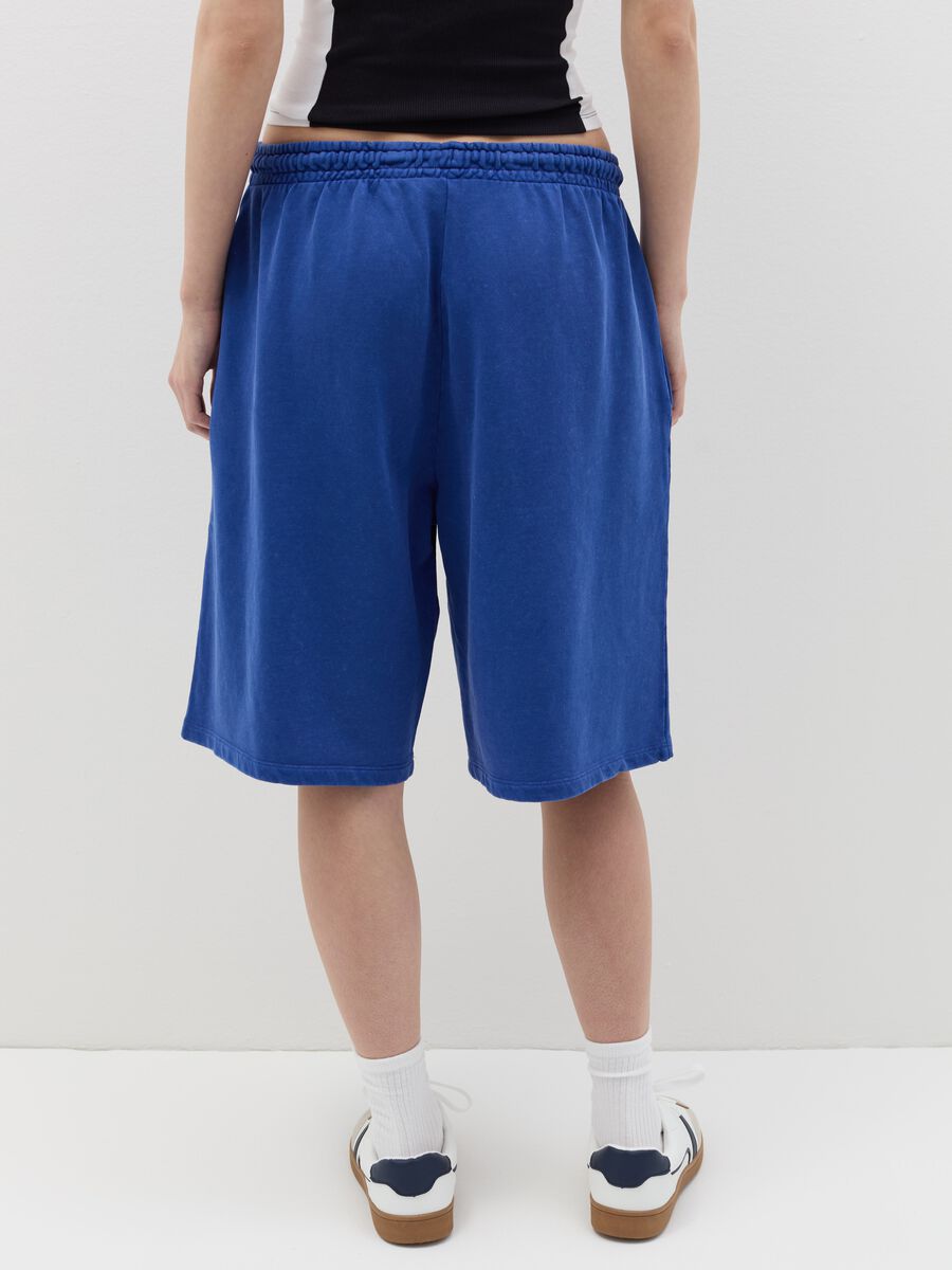 B.ANGEL X THE SEA BEYOND Bermuda joggers in fleece with print_3