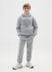 Boy's joggers in grey cotton blend relaxed fit_0