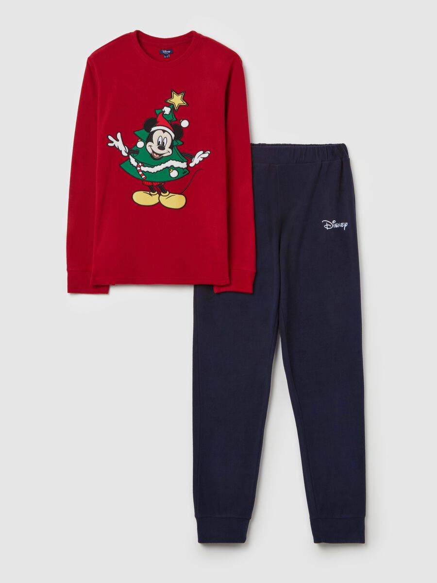 Fleece pyjamas with emboidered Mickey Mouse_4