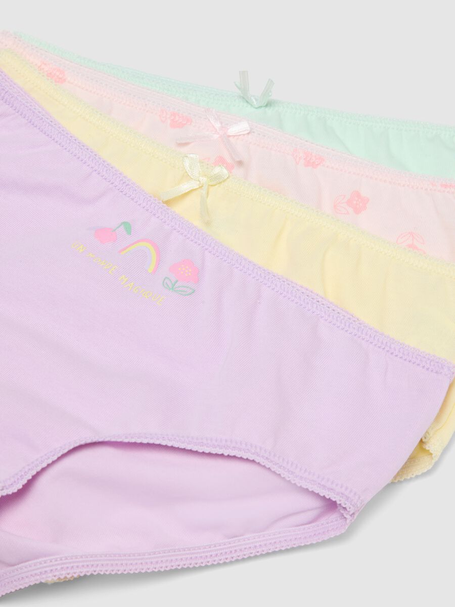 Multipack mutandine in puro cotone multicolor da bambina regular fit_2