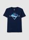 Men's pure cotton blue T-shirt with Superman logo_4