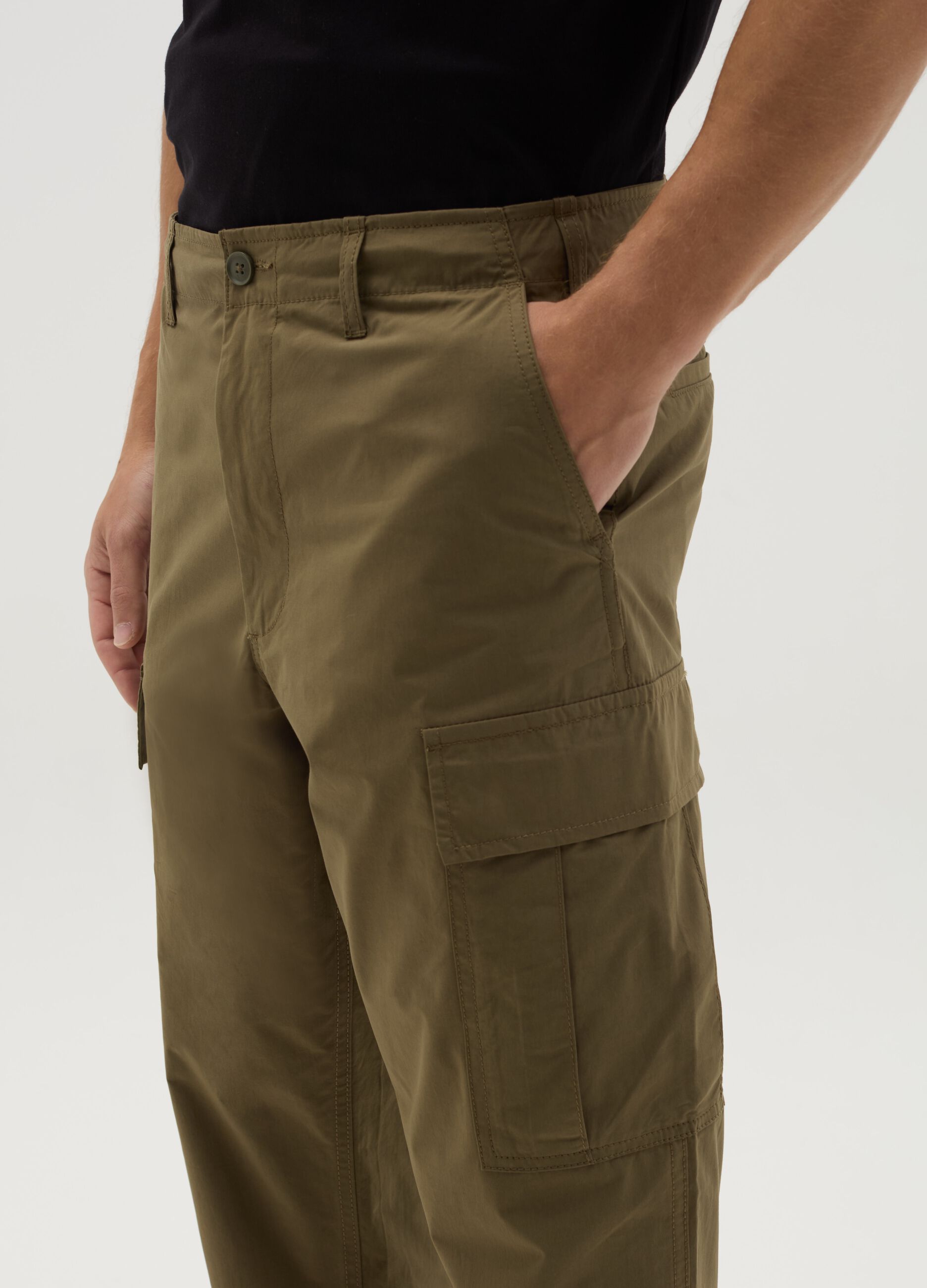 Cotton cargo trousers