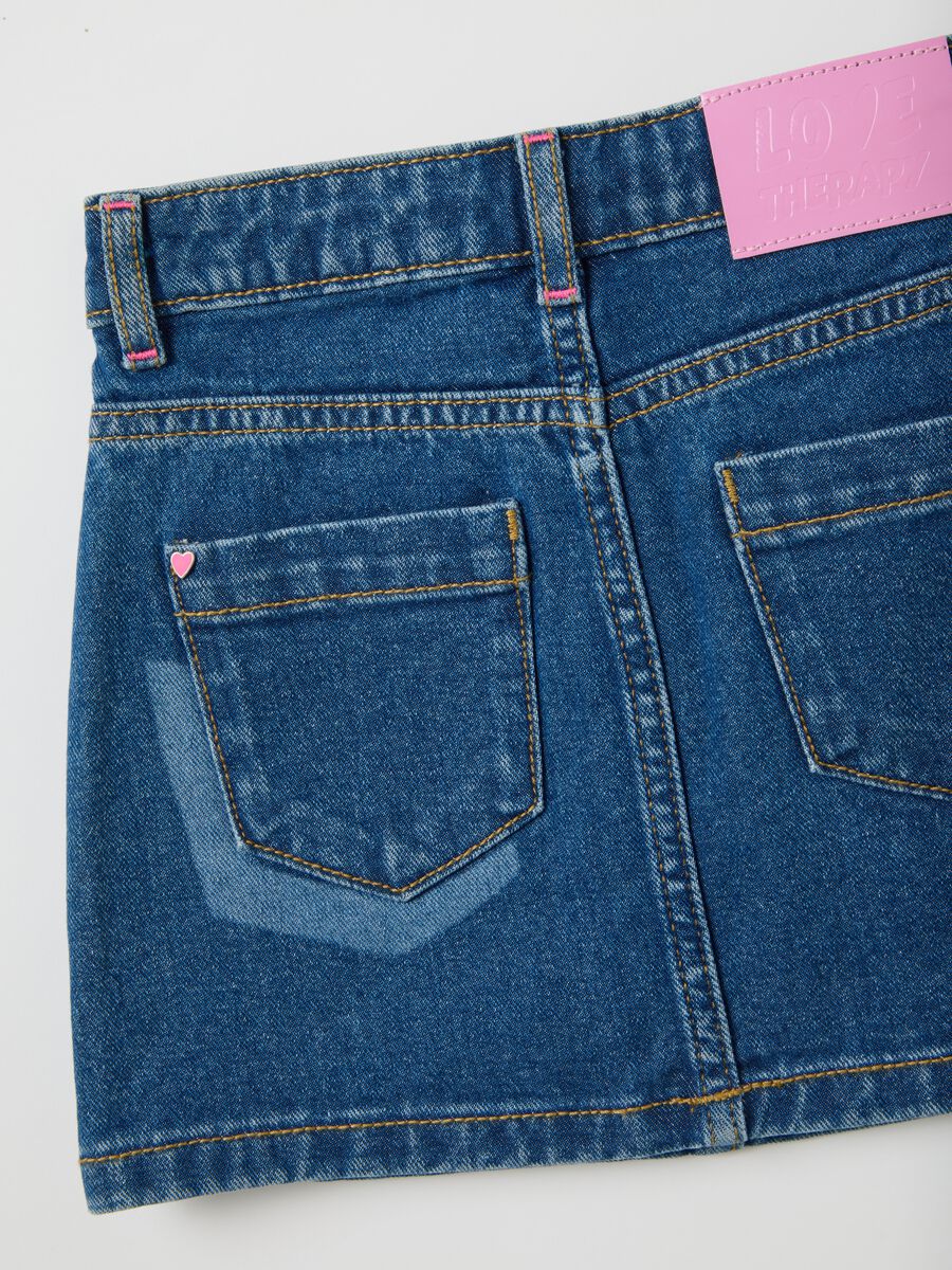 Girls' Pure Cotton Denim Skirt Regular Fit_2