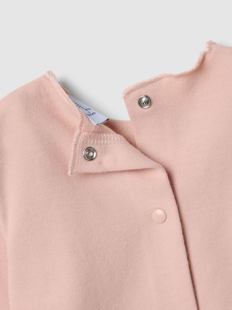 Pink Baby Cotton Stretch Top and Trousers Set_3