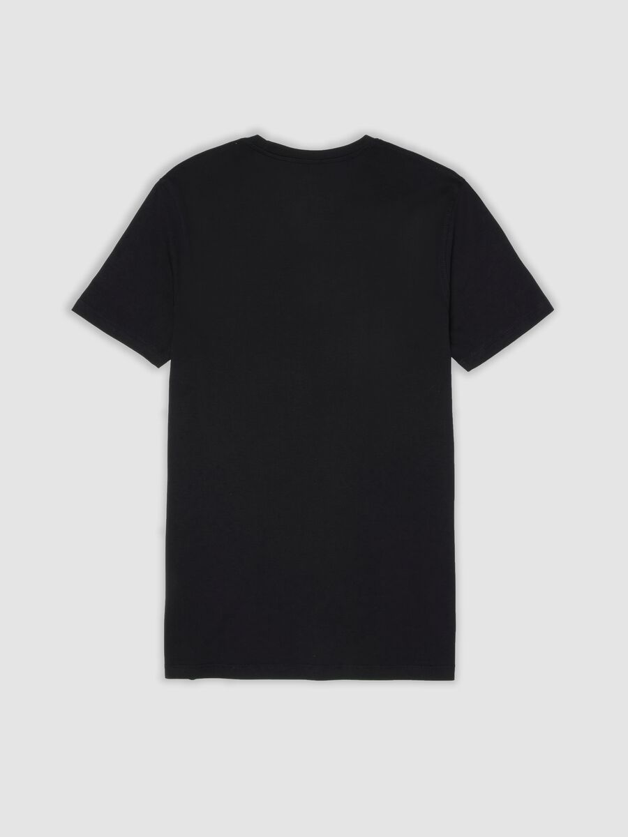 Black Supima cotton V-neck T-shirt, regular fit_5