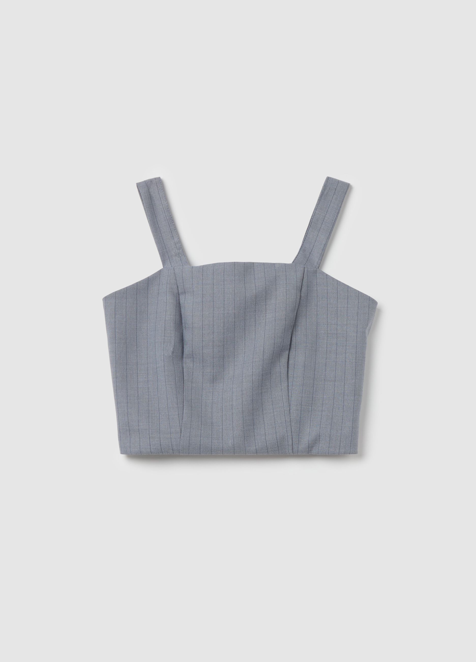 Top with striped pattern