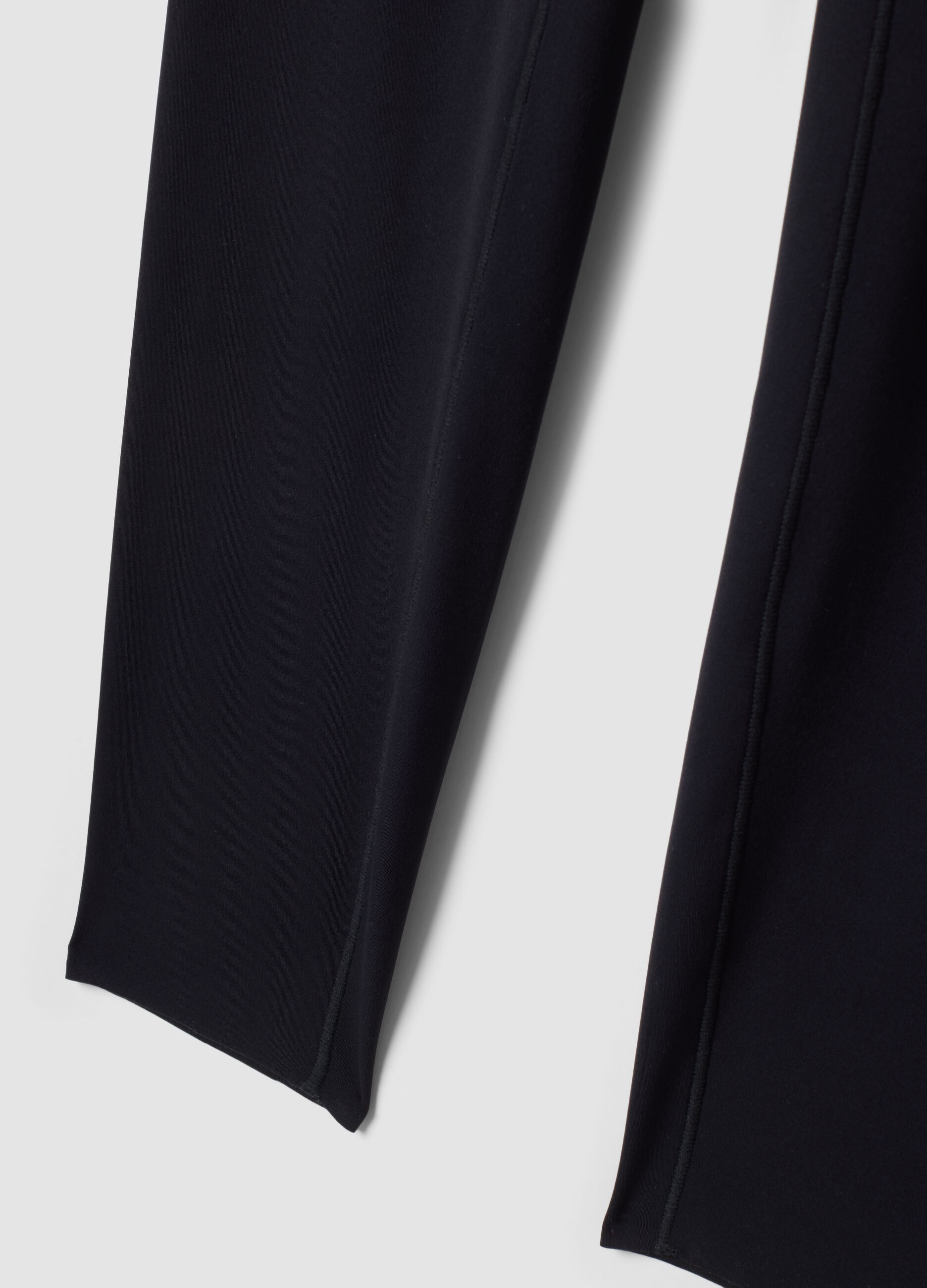 Black slim-fit stretch leggings with regular waist ALTAVIA STUDIO