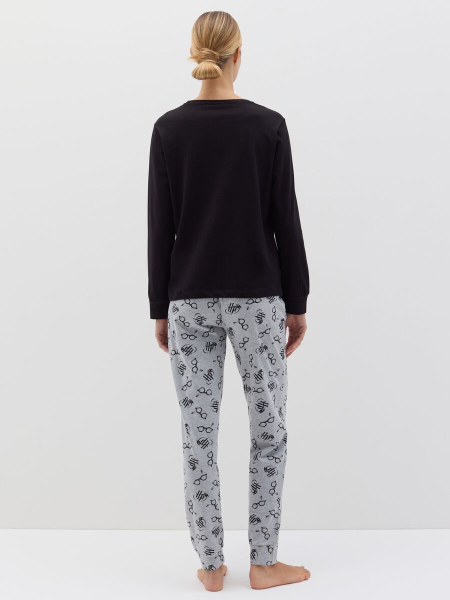 Full-length pyjamas with Harry Potter embroidery and print_3