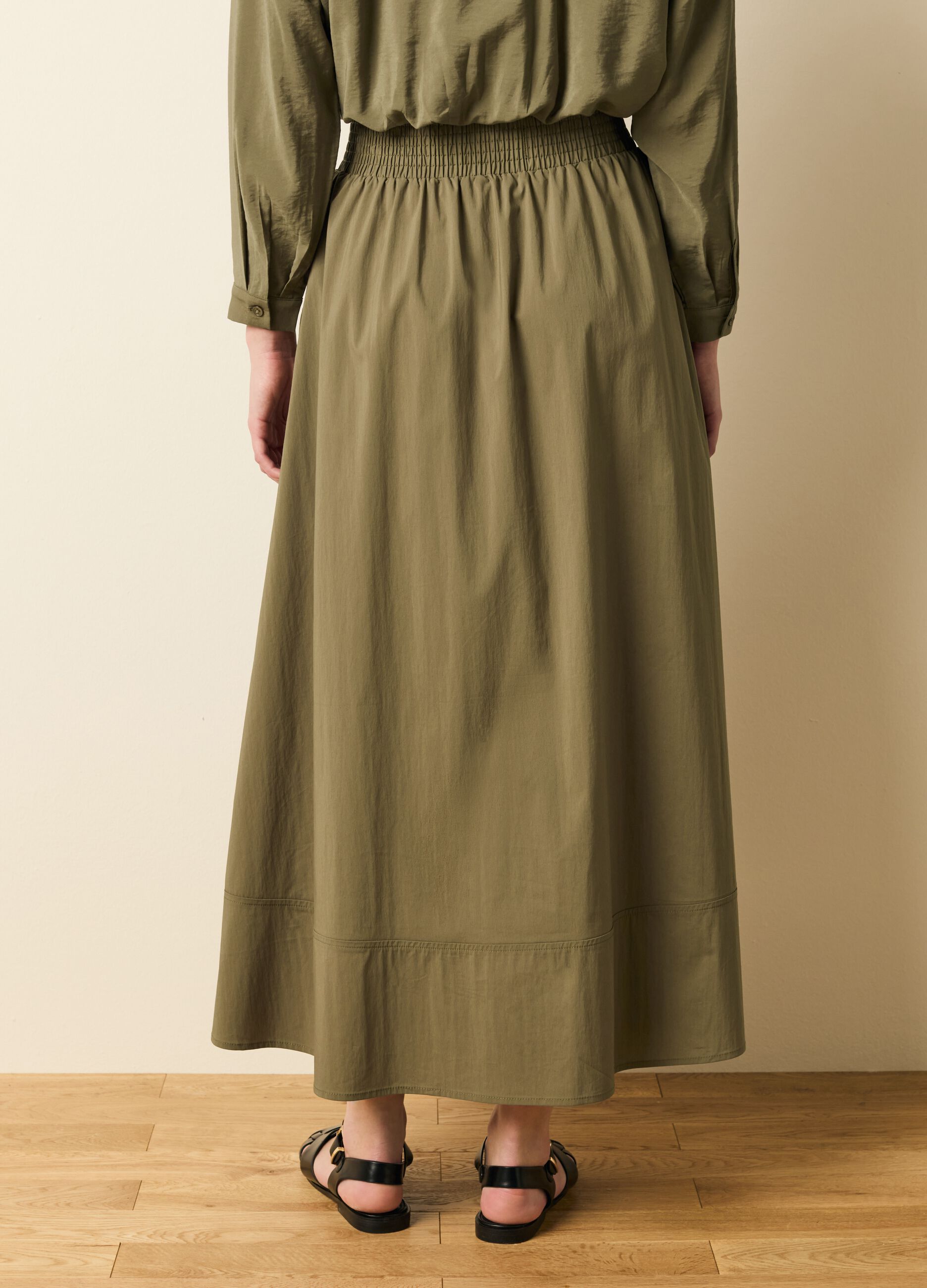 Long skirt with high waist