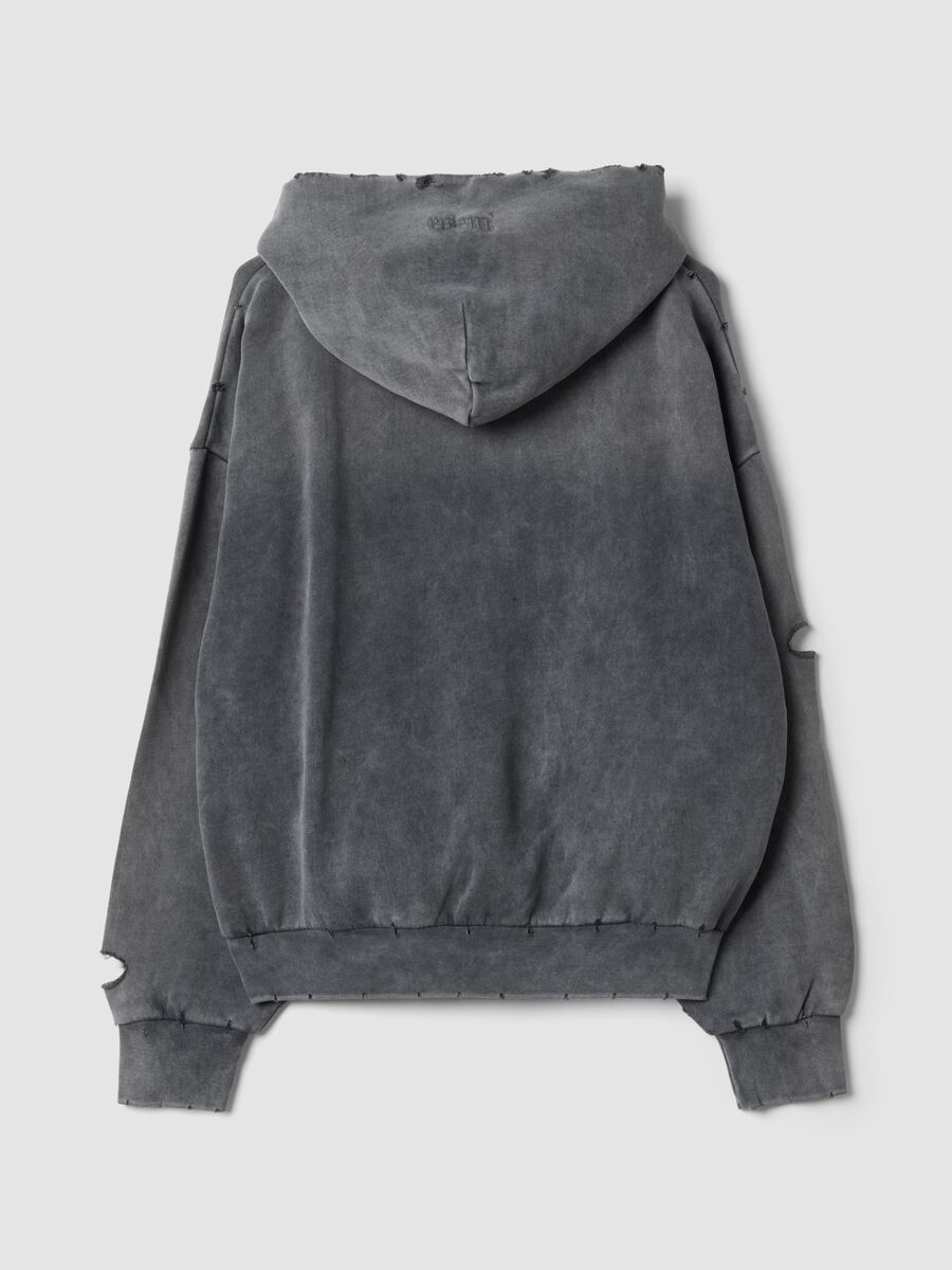 Full-zip Hoodie Sunfaded Grey_1
