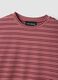 Pink striped cotton-blend T-shirt_1