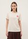 Beige pure cotton relaxed-fit T-shirt with floral print_2