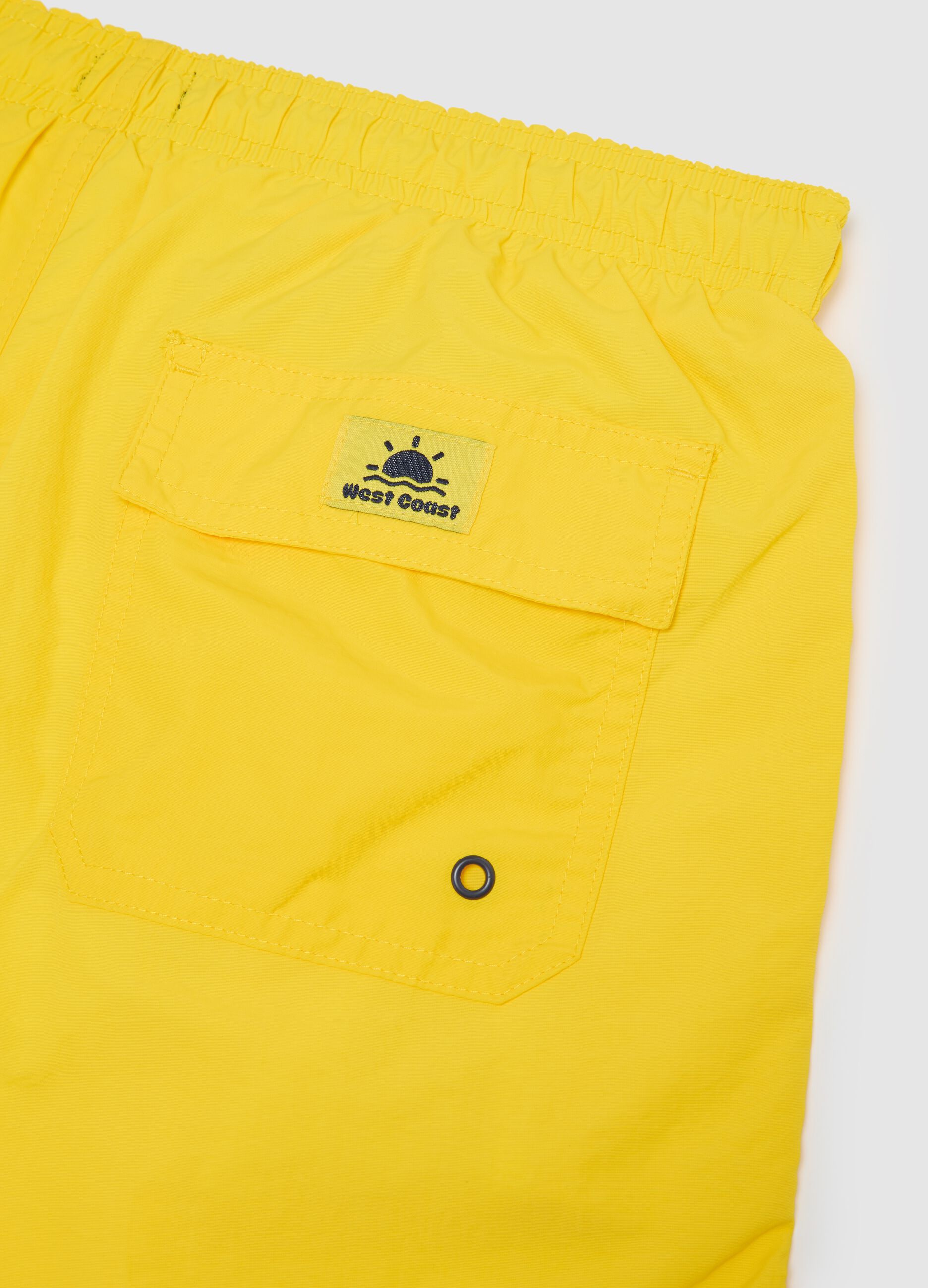 Costume da bagno da uomo in giallo regular fit