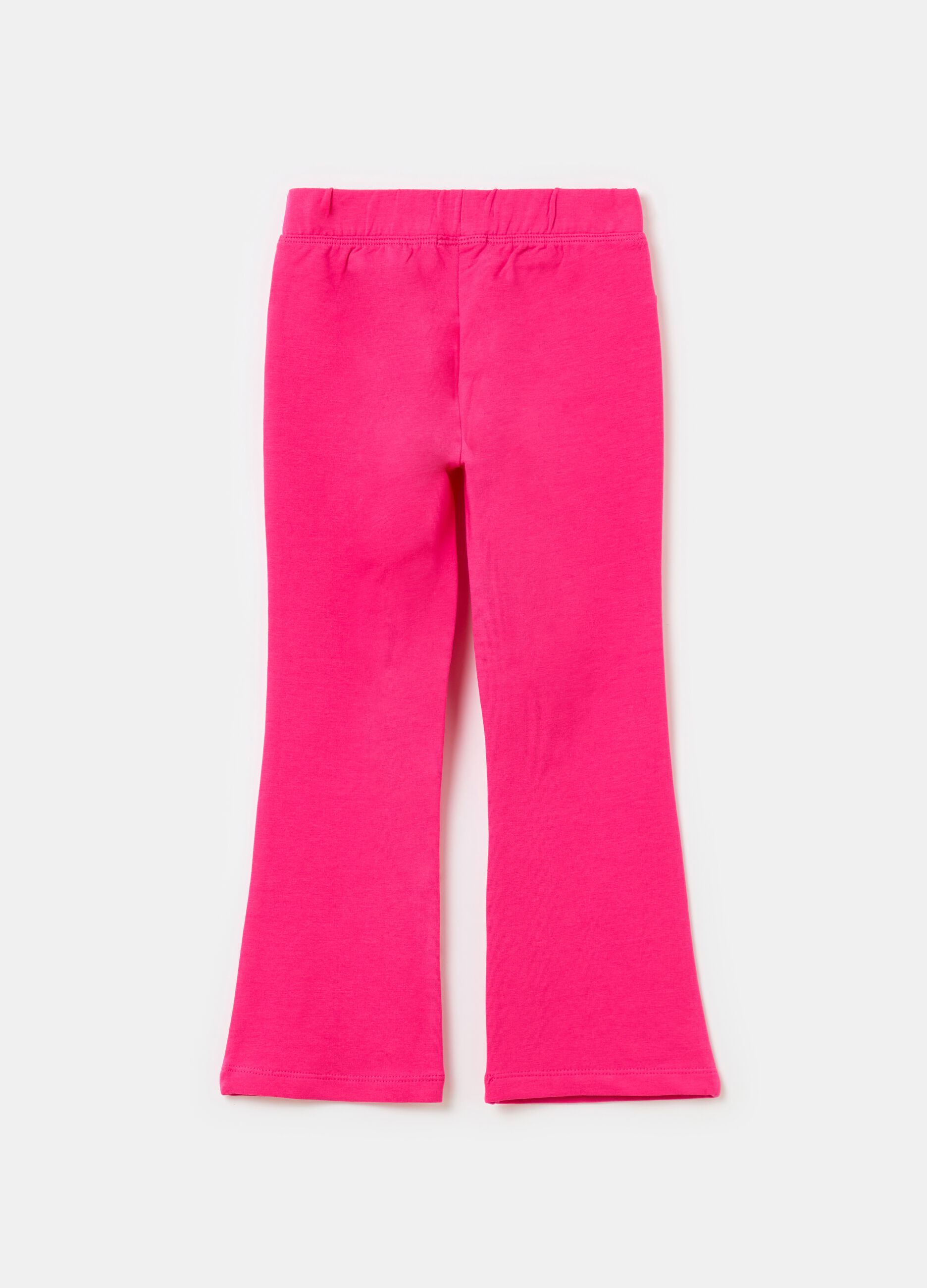 Treggings flare fit in cotone stretch