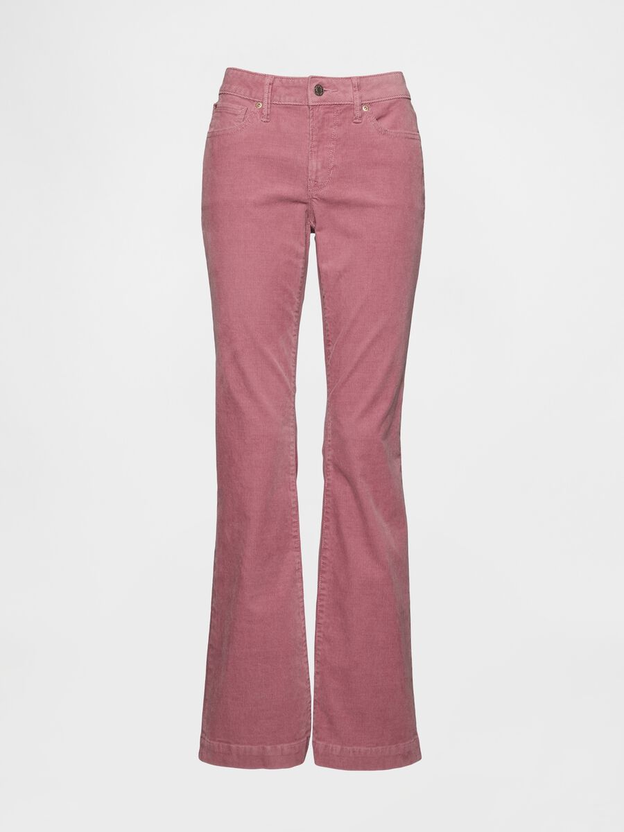 Regular fit pink stretch trousers_6