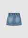 Girls' regular fit blue denim skirt_1