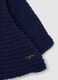Cappotto blu notte imbottito con collo regular fit con collo effetto peluche_2