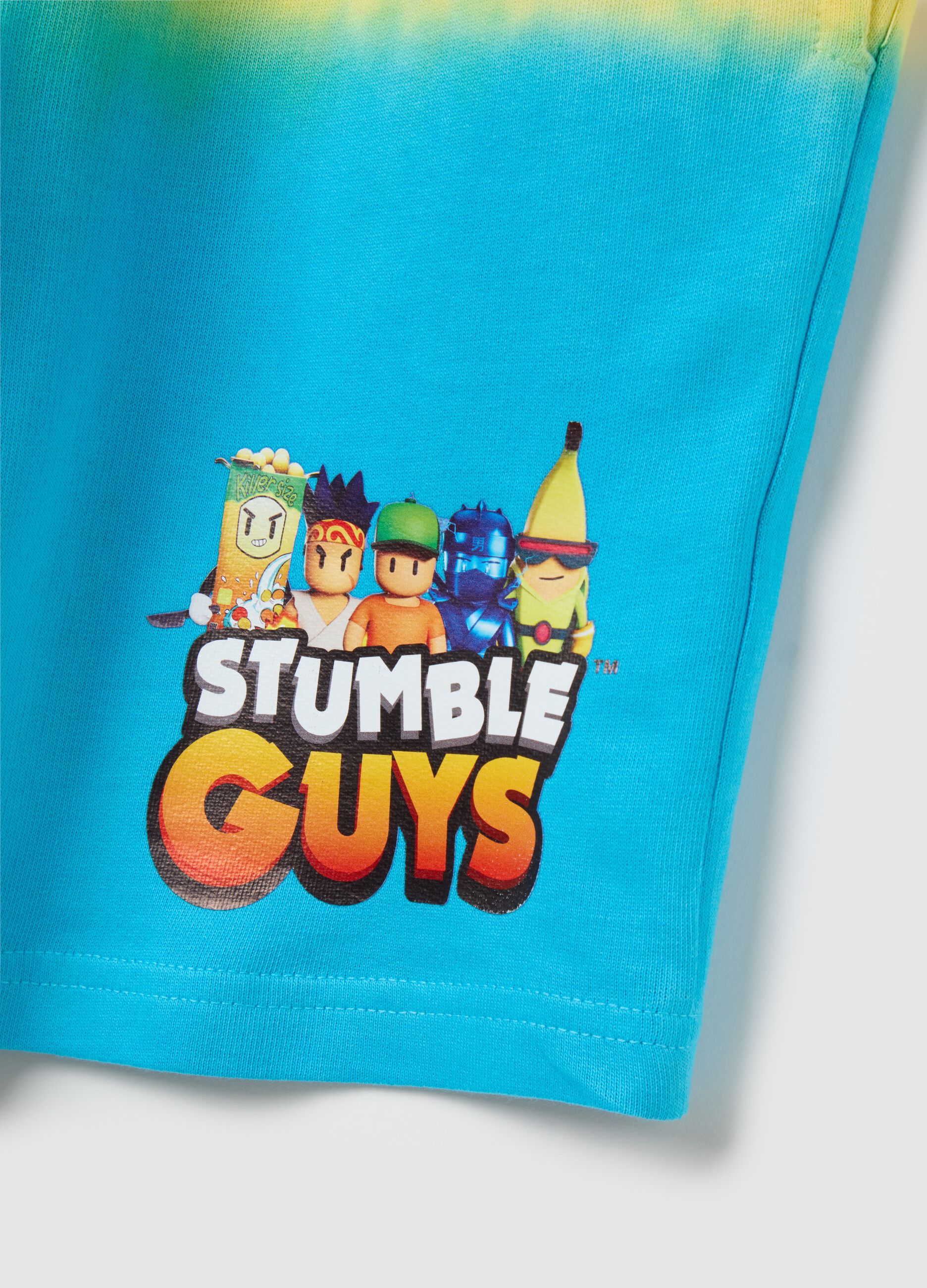 Children's multicolour regular fit cotton shorts