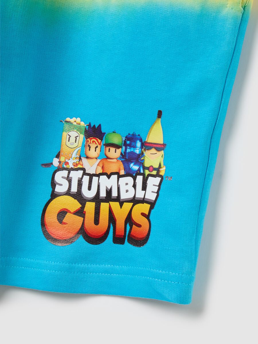 Children's multicolour regular fit cotton shorts_2