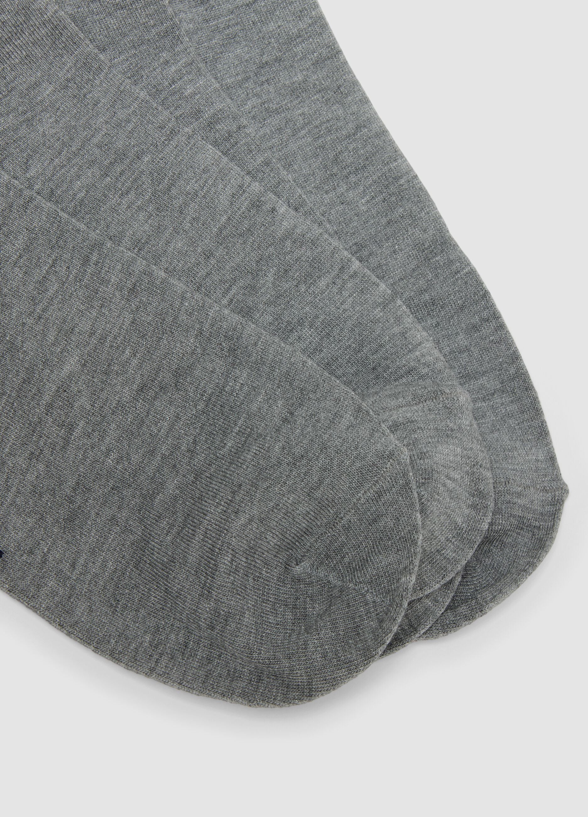 Three-pack of grey stretch sports socks