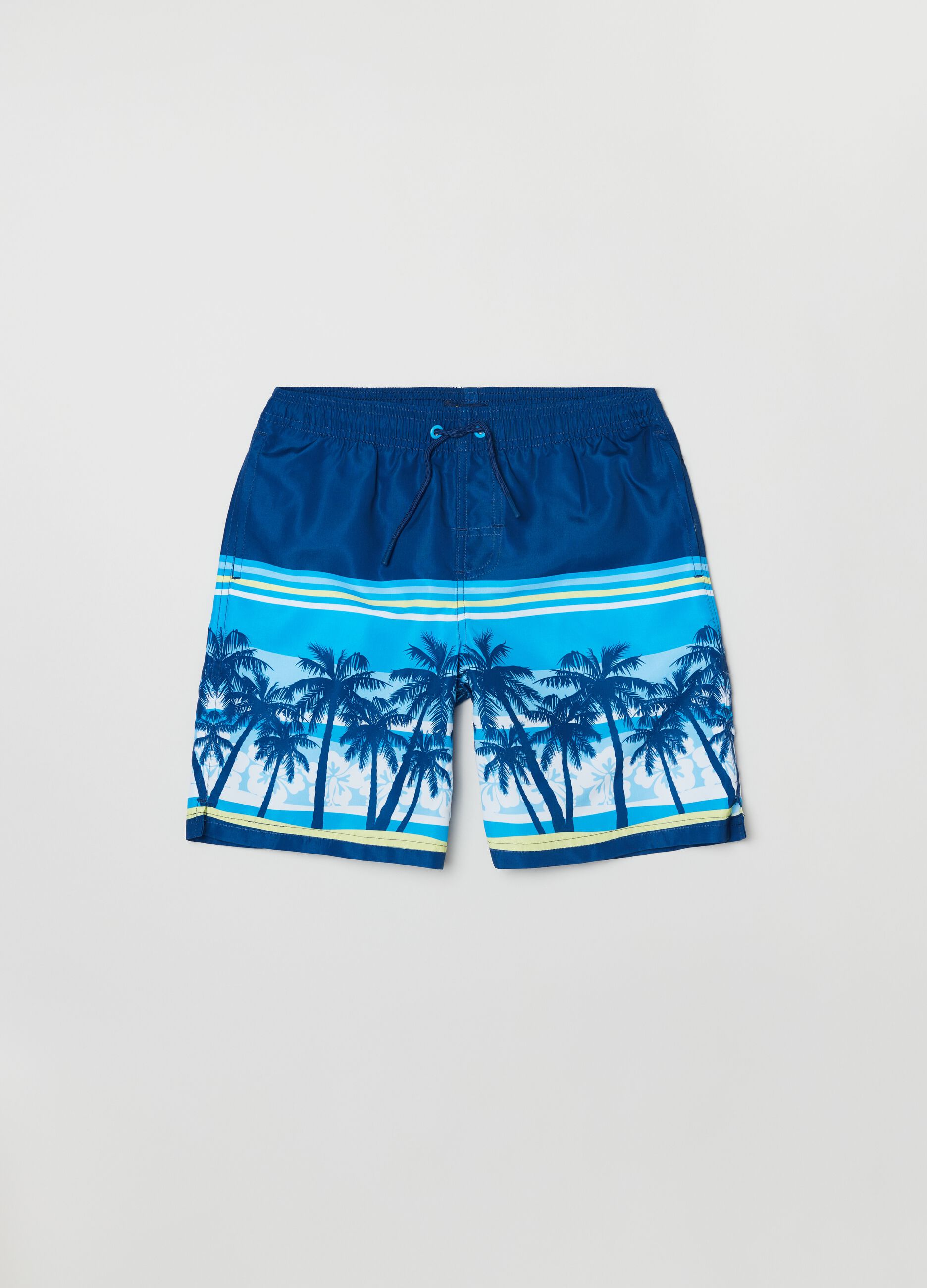 Costume boxer con stampa palme_0