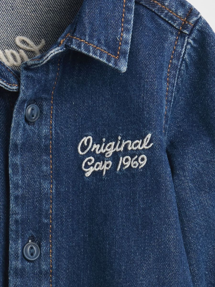 Blue Cotton Babygrow_2