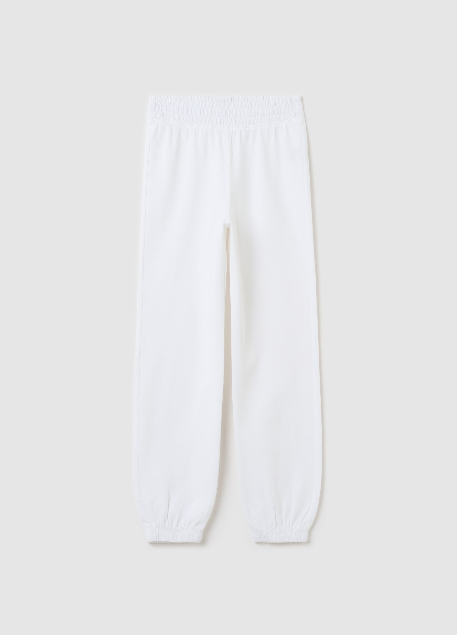 Joggers in cotone con profili elasticati
