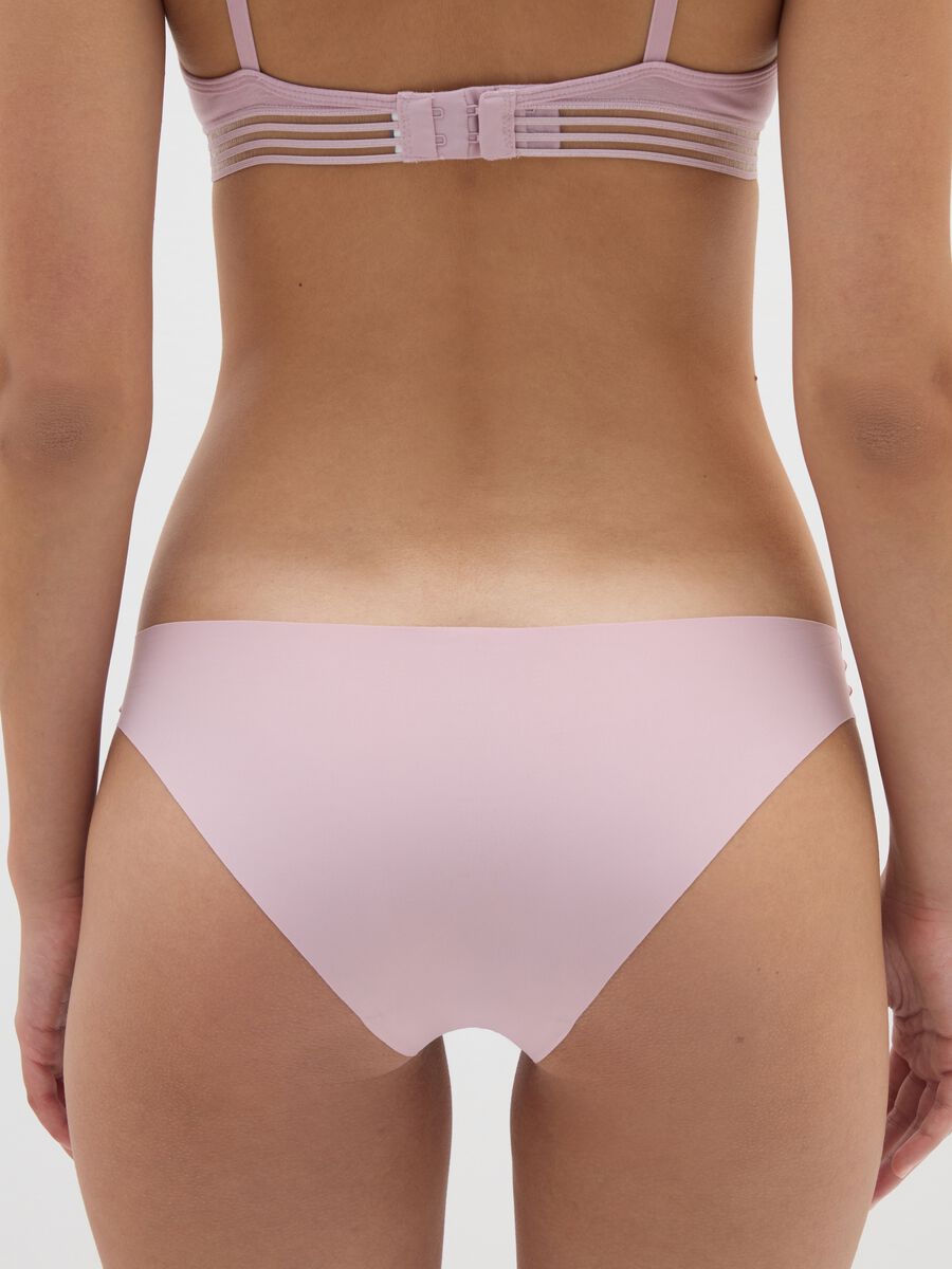 Women's pink stretch blend brief regular fit_2