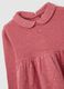 Baby girl's pink dress in pure cotton regular fit with round neck_2