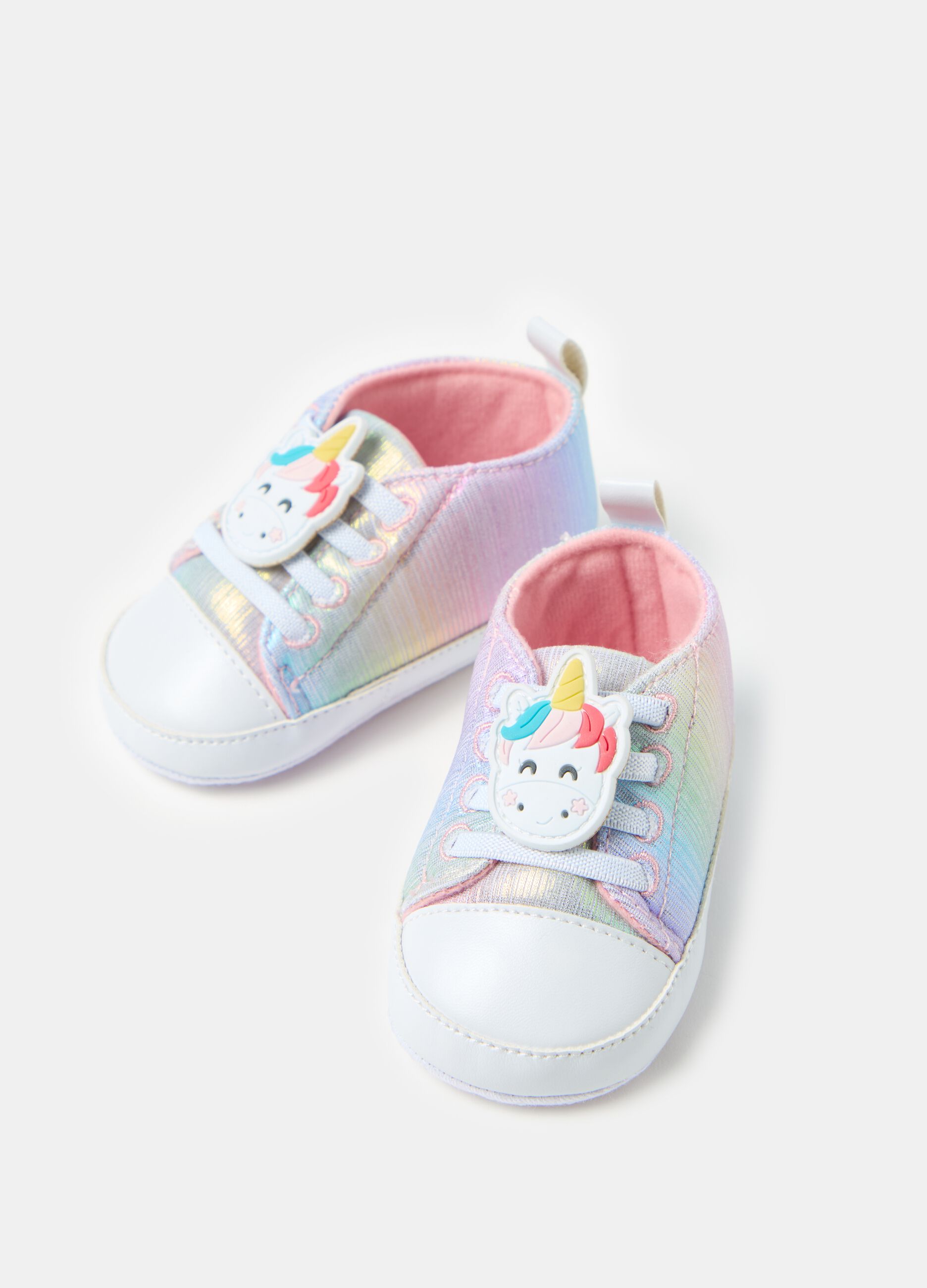 Sneakers arcobaleno con unicorno