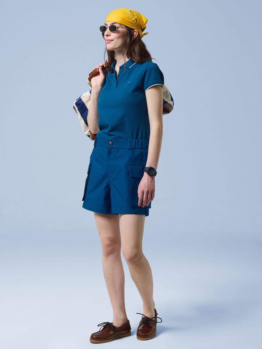 Polo ALTAVIA SAILING blu in cotone elasticizzato_1