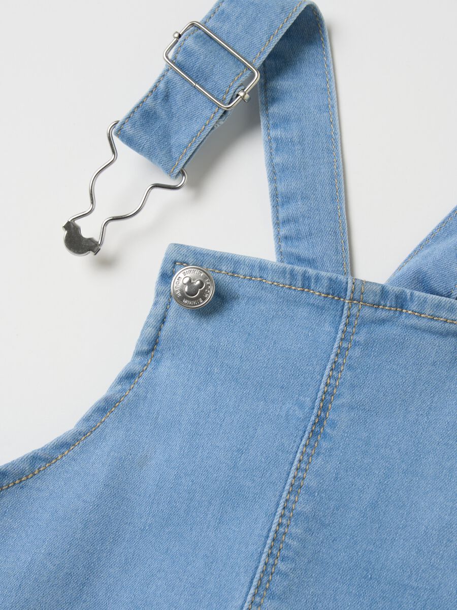 Pinafore in denim with Daisy Duck and Minnie Mouse print_2