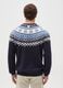 Save the Children Christmas Jumper with Blue Jacquard Pattern_2