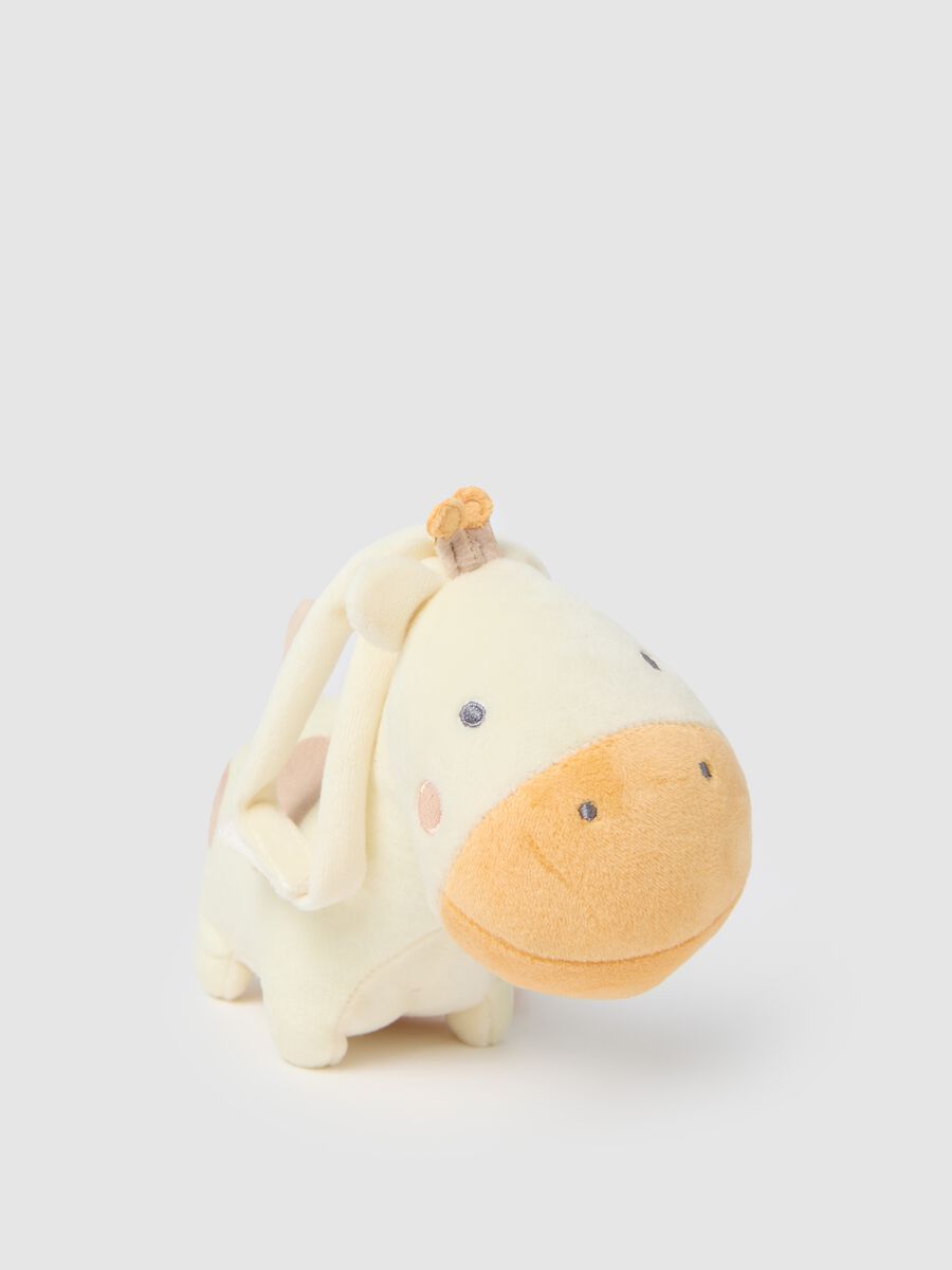 Giraffe-shaped velour music box_0