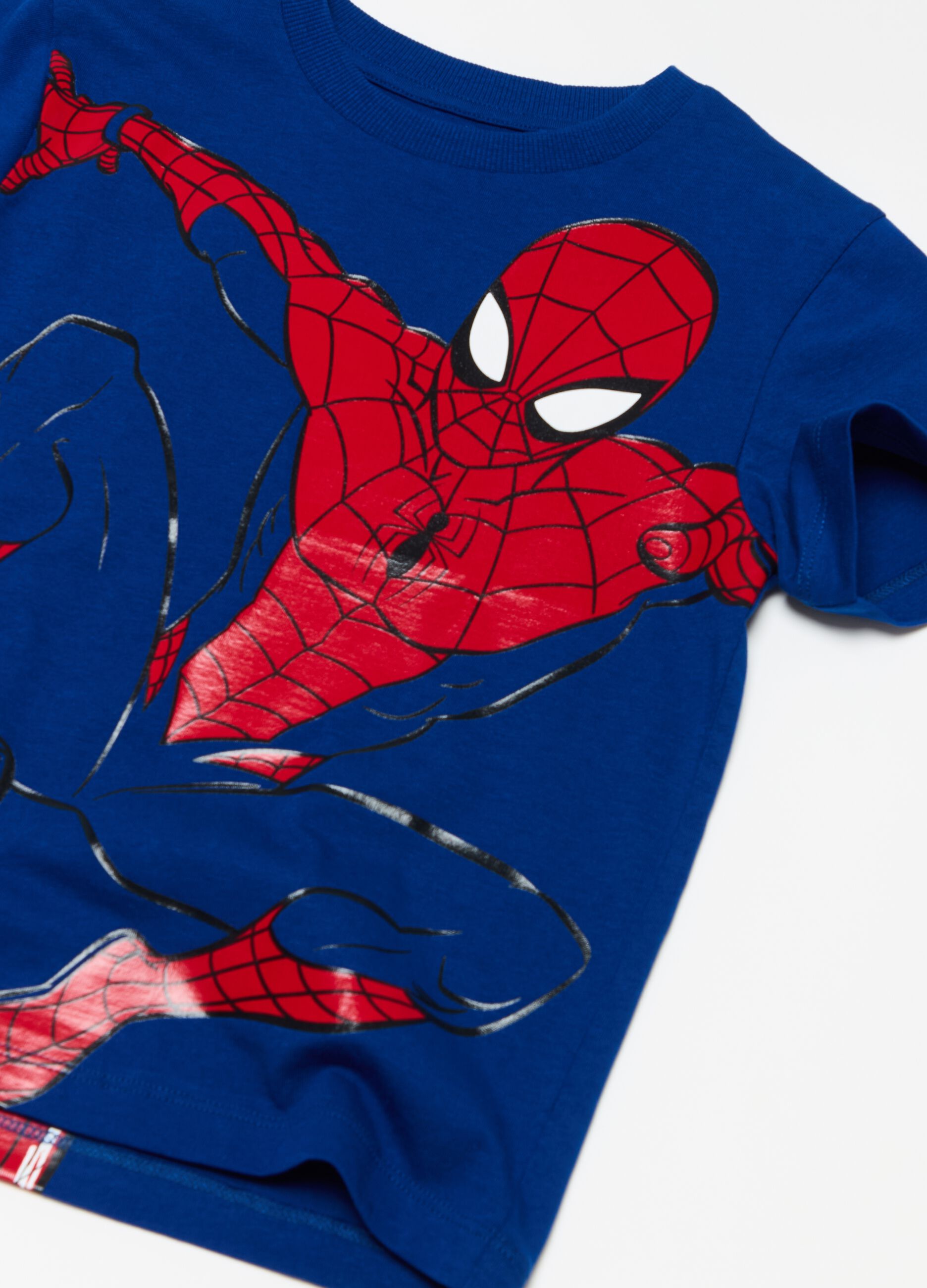 Magliette Spiderman Bambino Maglietta Spiderman Oviesse T-shirt In Cotone  Stampa Spider-Man