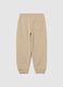Children's beige pure cotton trousers regular fit_1