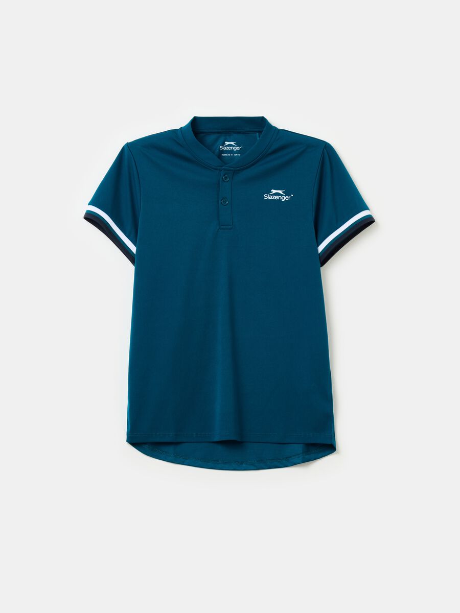 Slazenger tennis polo shirt with mandarin collar_0