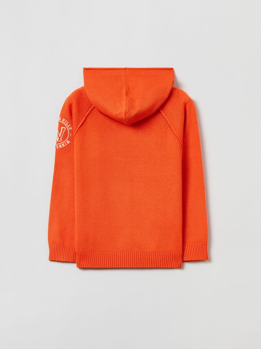 Felpa in maglia con cappuccio_1